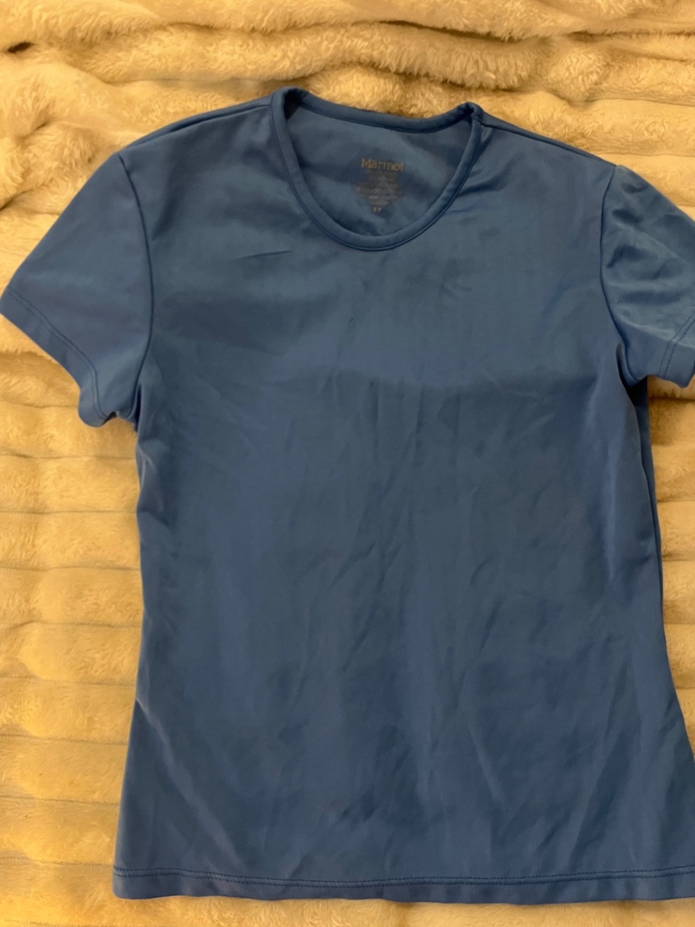 Marmot Women's Blue Short-Sleeve Crew Performance Tee